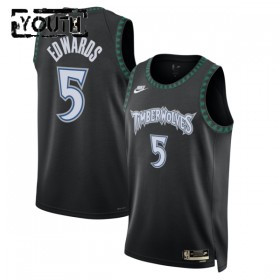 NBA Børn Trøje Minnesota Timberwolves Anthony Edwards 2025-26 Nike Classic Edition Sort Swingman